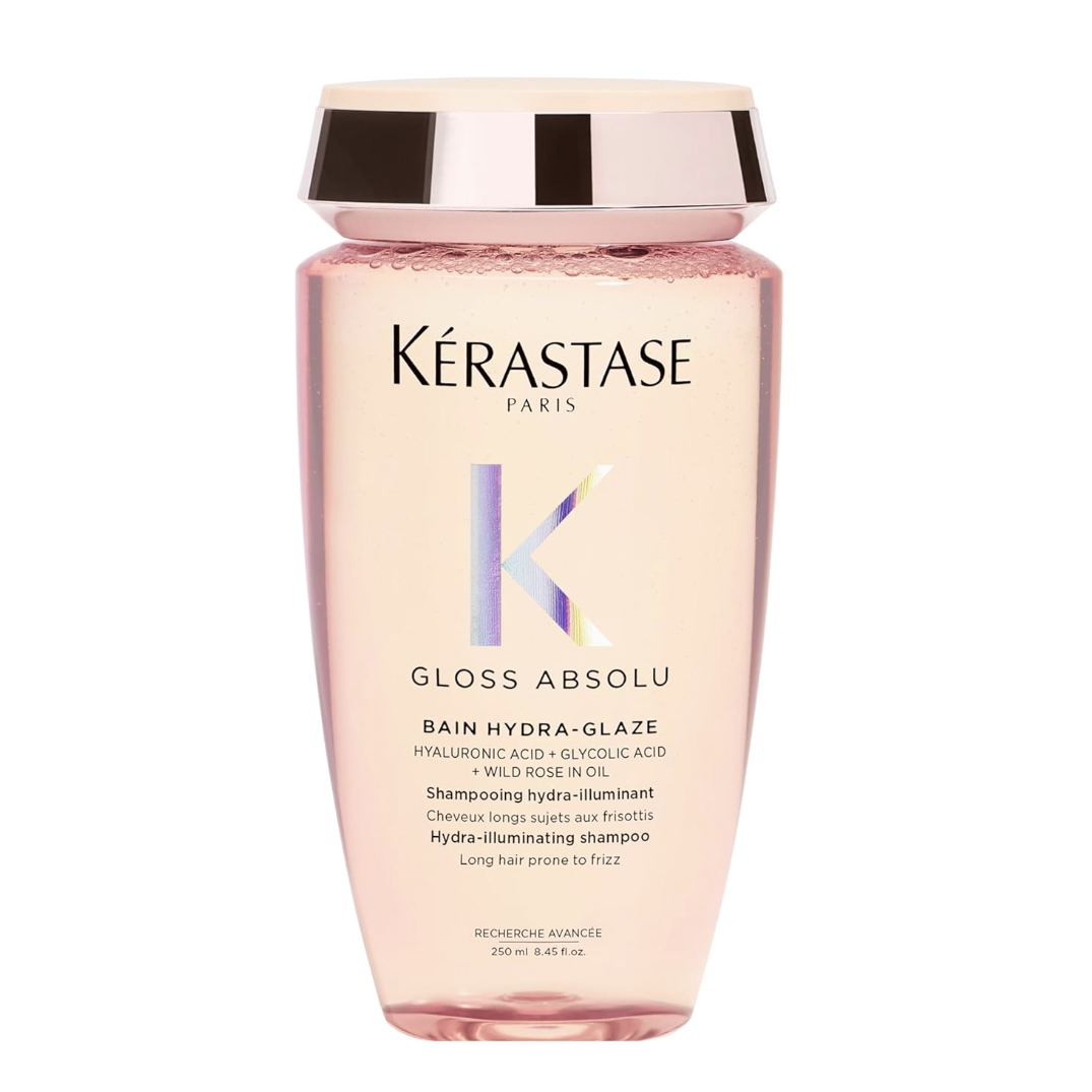 Kerastase Gloss Absolu High-Shine Anti-Frizz Shampoo - Cleanses &amp;amp; Reveals Ultimate Shine, for Glossy &amp;amp; Bouncy Hair, 8.45 Fl Oz