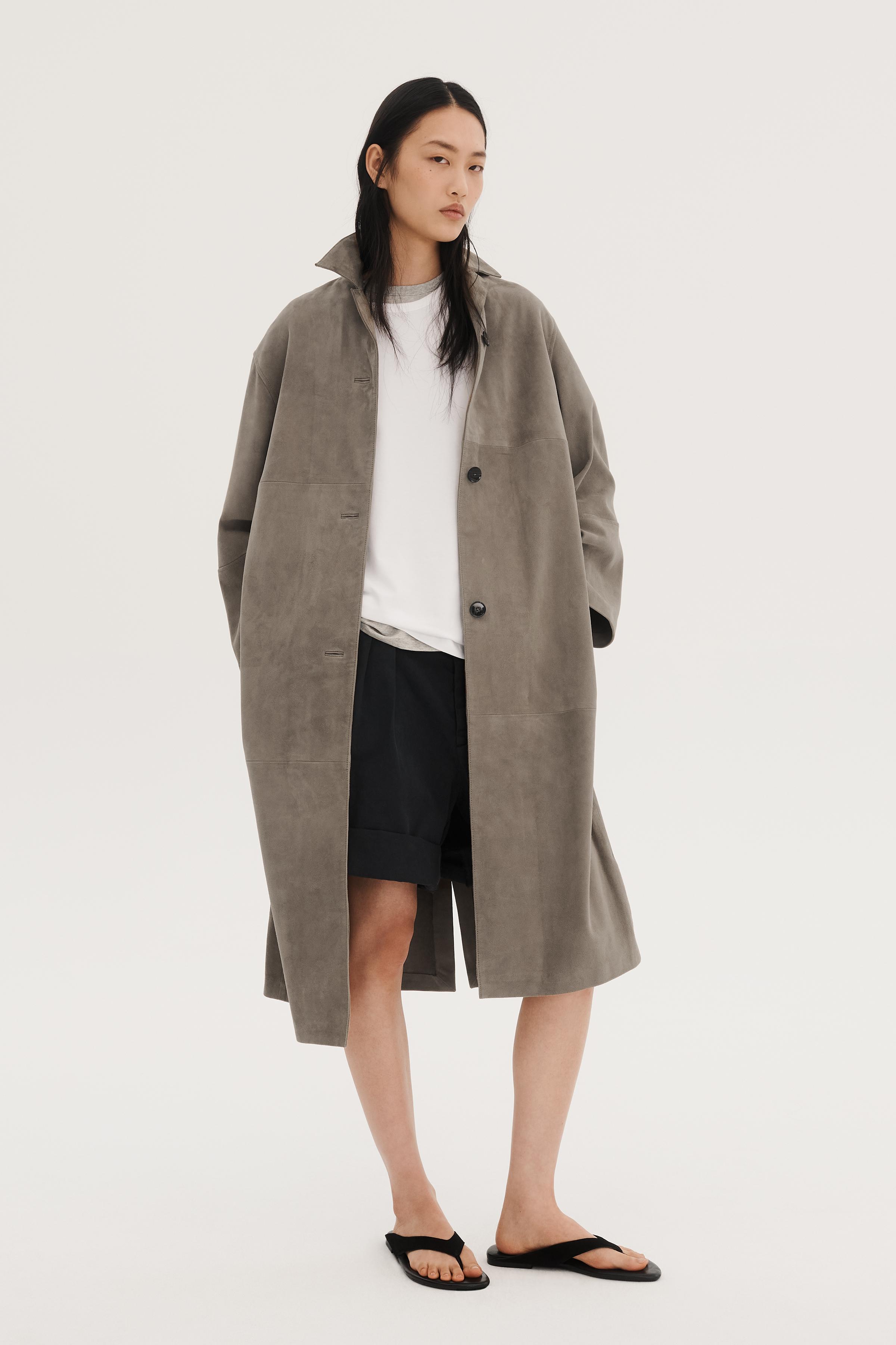 100% Suede Leather Coat Limited Edition