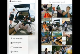 Instagram is finally letting everyone reorganize their profile grid