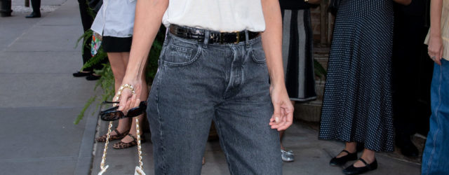 Katie Holmes Wore Jeans With the One Shoe Trend That's More French Than Ballet Flats