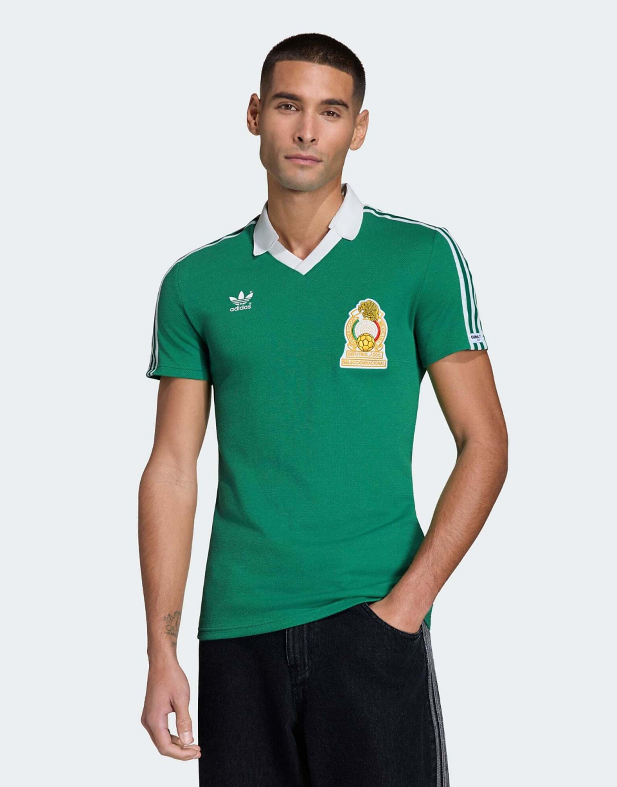 Adidas Performance Mexico Home Jersey 1986 in Green