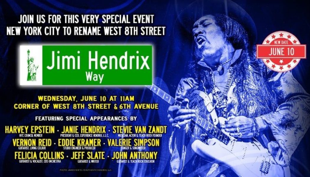 New York City Declares West 8th Street as "Jimi Hendrix Way"