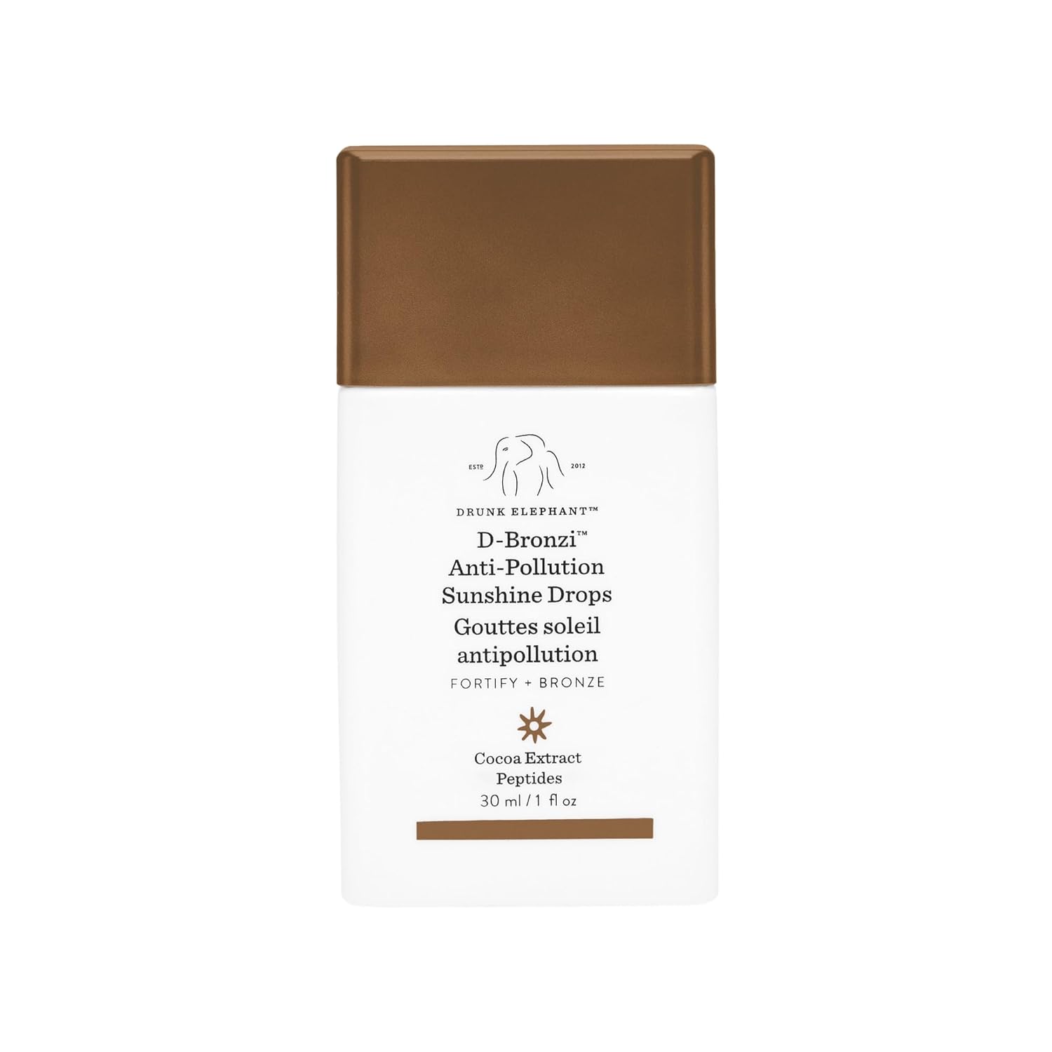 Drunk Elephant, Drunk Elephant D-Bronzi Sunshine Drops - 30 Ml/1 Fl Oz - Bronzing Color Serum Drops - Clean Clinical Skincare - Cruelty-Free - Dermatologist-Tested