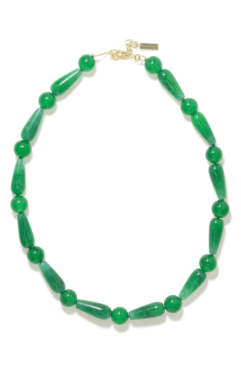 The Depths of Time Chalcedony Beaded Necklace