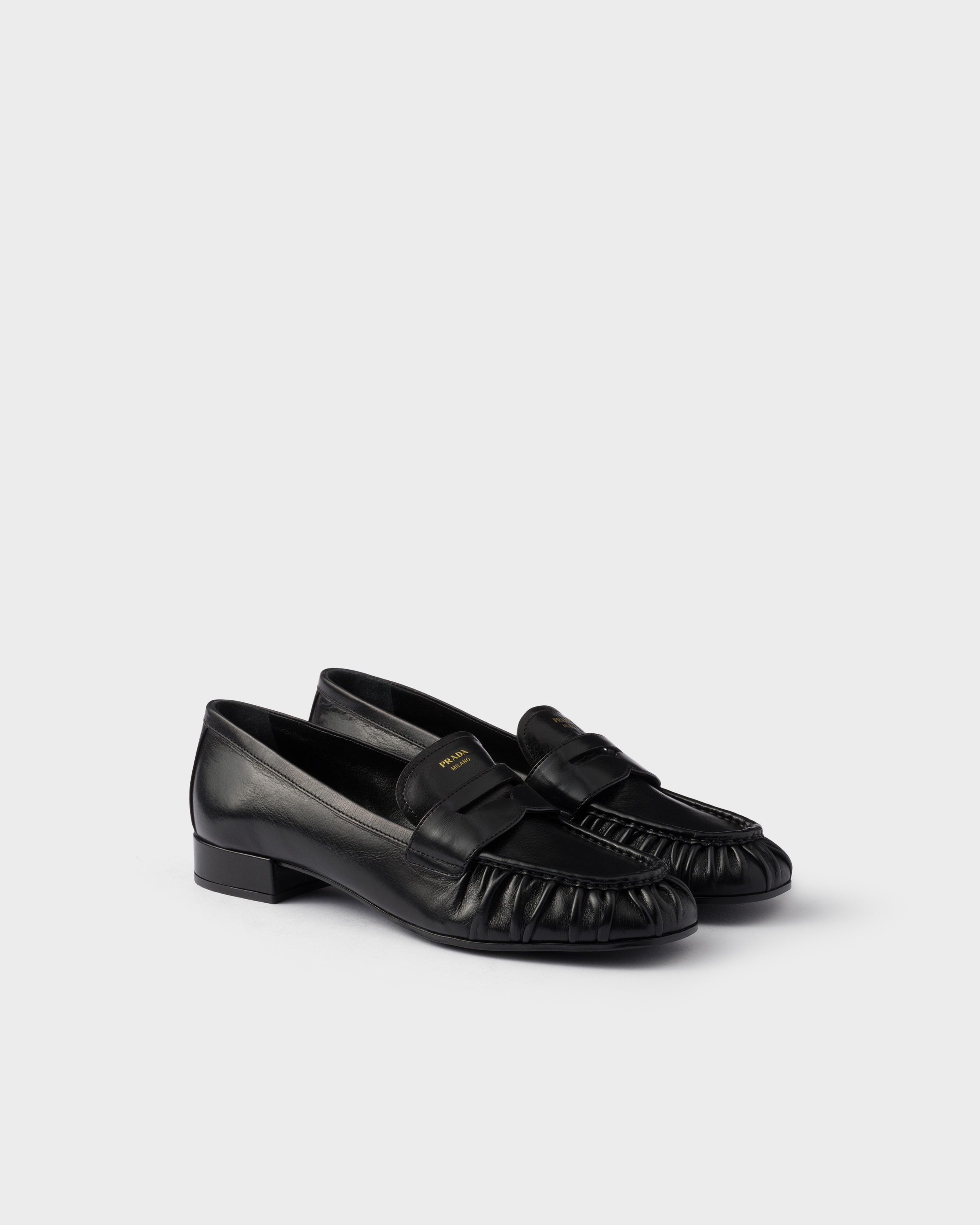 Leather Loafers Black