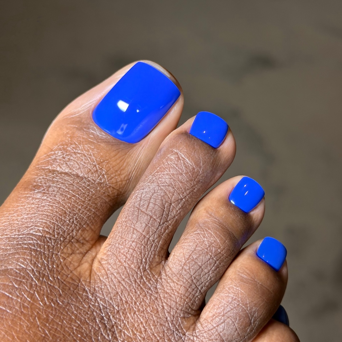 Cobalt blue pedicure