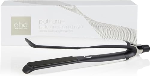 Ghd Platinum+ Hair Straightener, a Smarter Hair Straightening and Curling Tool for Stronger Hair and Colour Protection, on All Hair Types, Lengths and Textures, Universal Voltage, Au Plug - White
