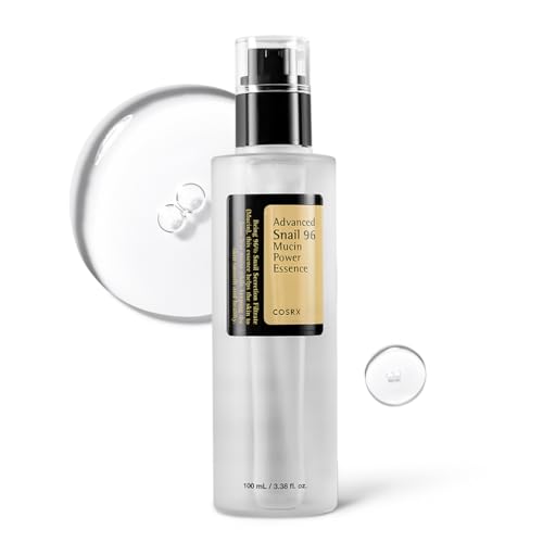 Cosrx Snail Mucin 96% Power Repairing Essence 100ml, Hydrating Serum for Face With Snail Secretion Filtrate for Dull Skin &amp;amp; Fine Lines, Korean Skincare