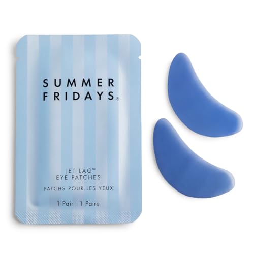 Summer Fridays Jet Lag Under Eye Patches - Hydrating &amp;amp; Depuffing Hydrogel Eye Masks With Caffeine &amp;amp; Peptides to Soothe &amp;amp; Refresh the Undereye Area (6 Pairs)