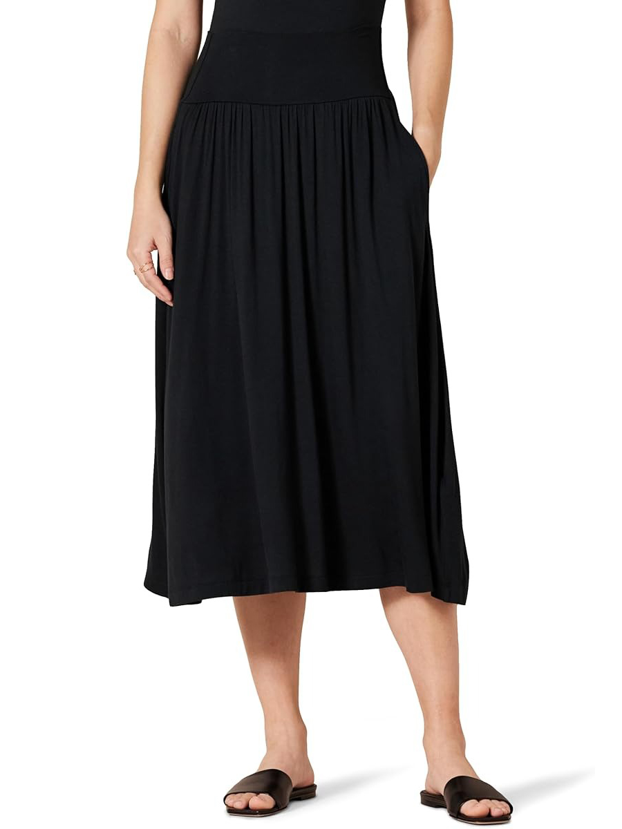 Amazon Essentials, Jersey Pull-On Midi Length Skirt