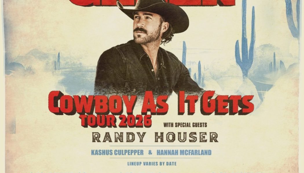 Riley Green Announces 2026 Fall "Cowboy As It Gets Tour" Dates
