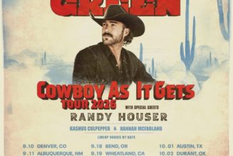 Riley Green Announces 2026 Fall "Cowboy As It Gets Tour" Dates