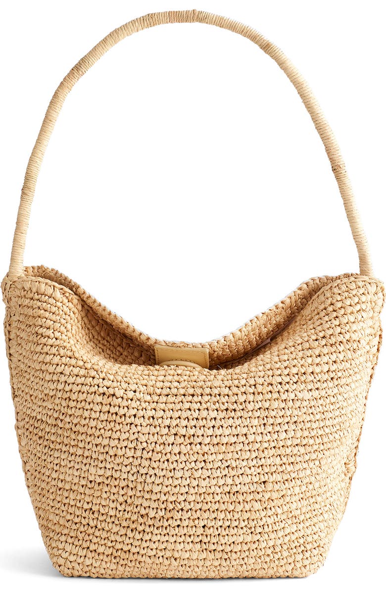 The Signature Woven Raffia Shoulder Bag