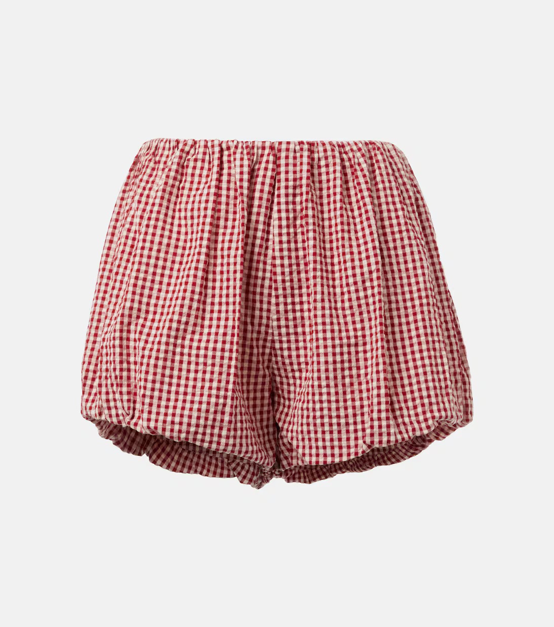 Posse, Aurelia Gingham Cotton Shorts