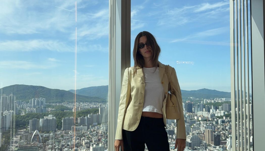 Spotted in Seoul: The Anti Flip-Flops Hailey Bieber Wears With Cropped Pants