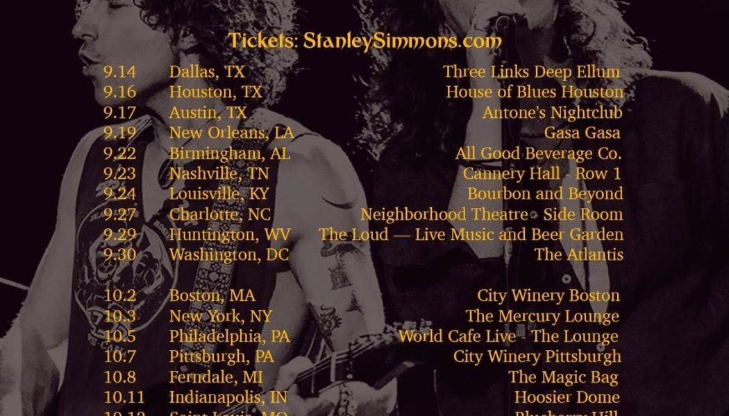 Stanley Simmons, Sons of KISS Legends, Announce First Full-Scale US Tour