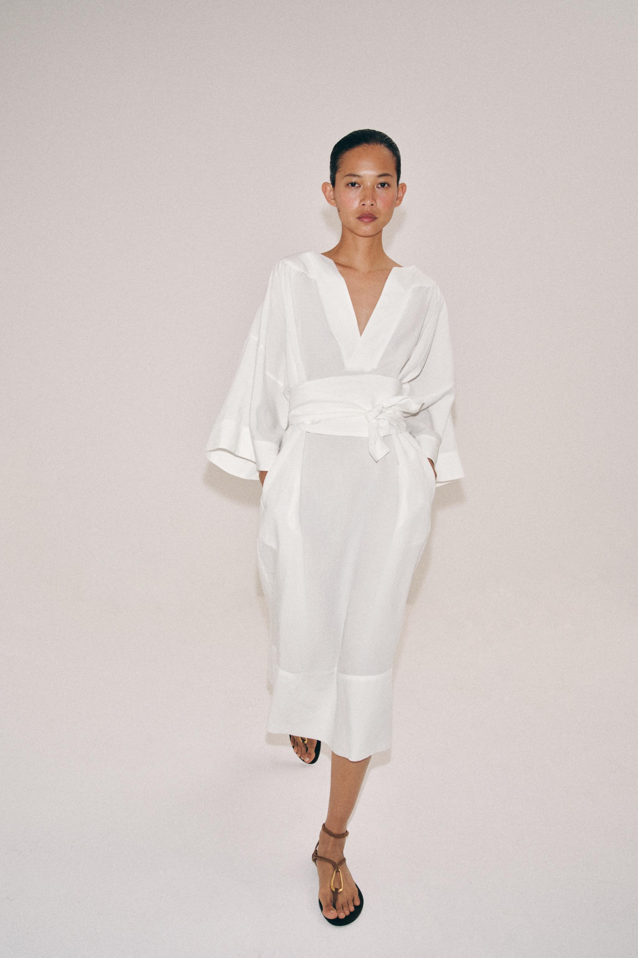 Zw Collection Tunic Dress With Belt