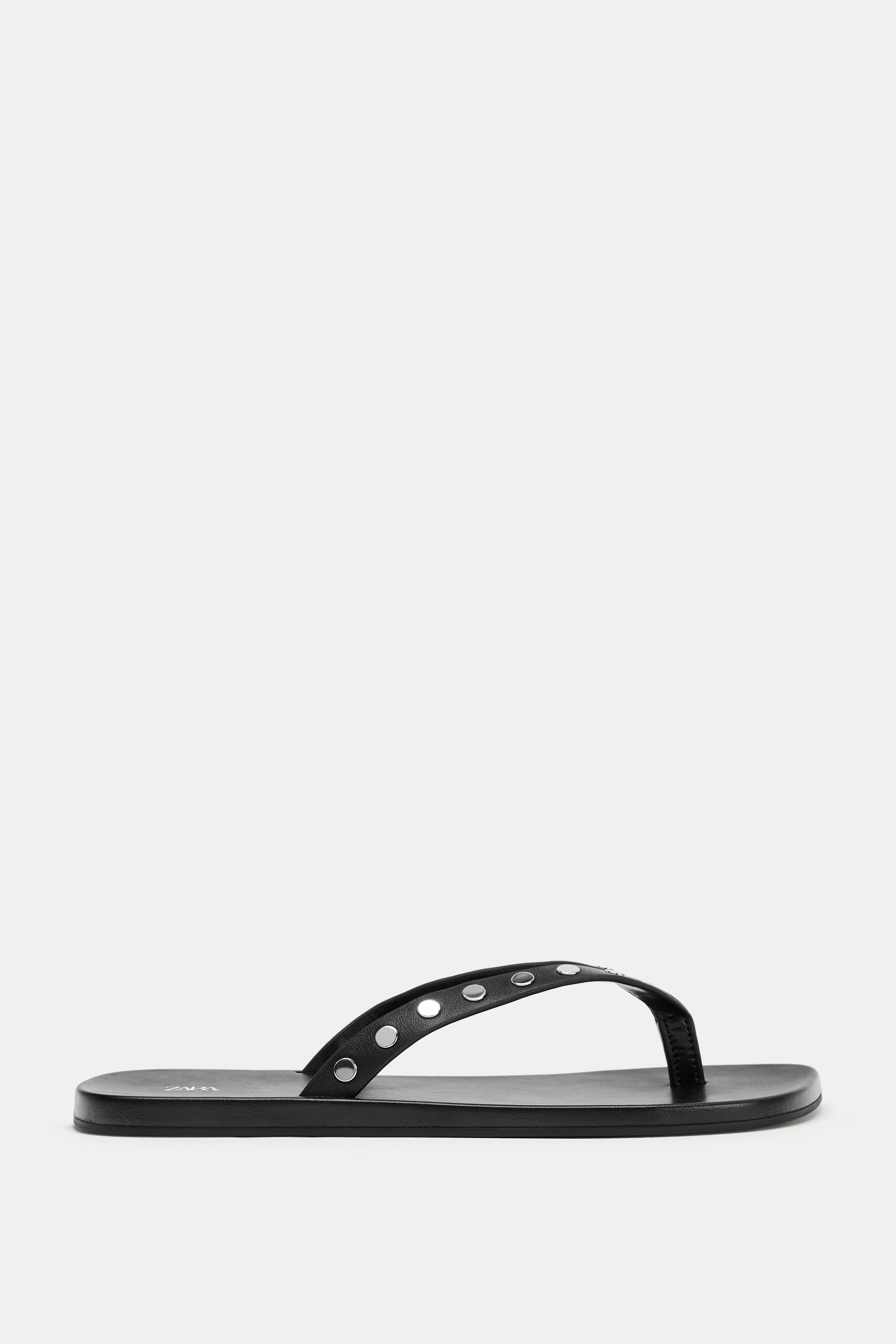 Leather Studded Sandals