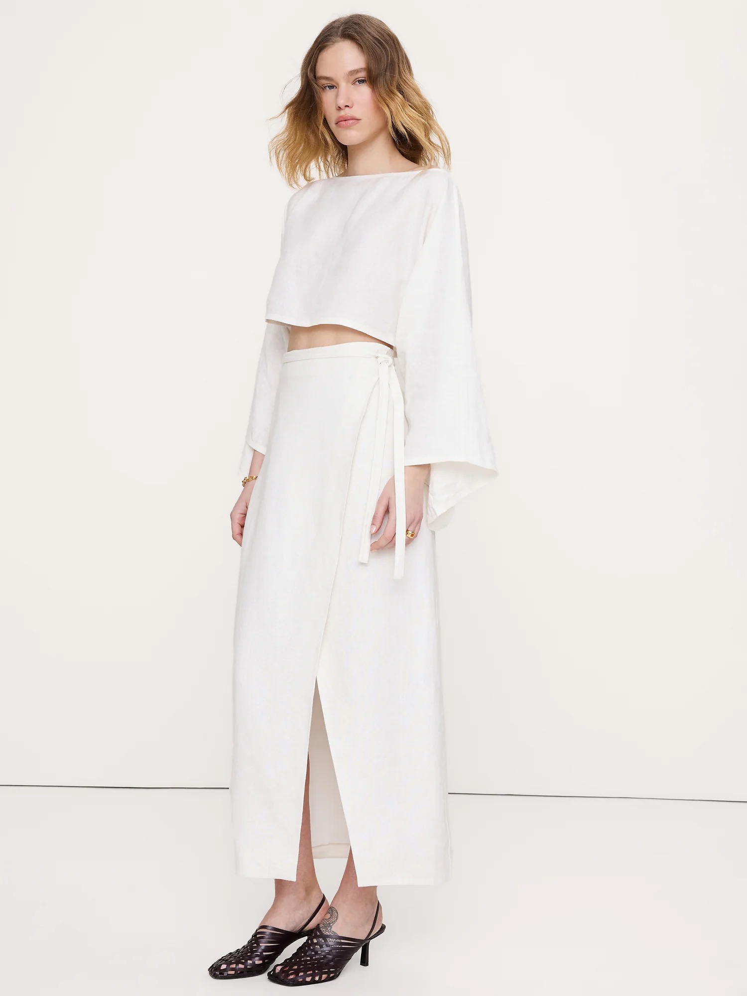 Banana Republic, Linen Wrap Maxi Skirt