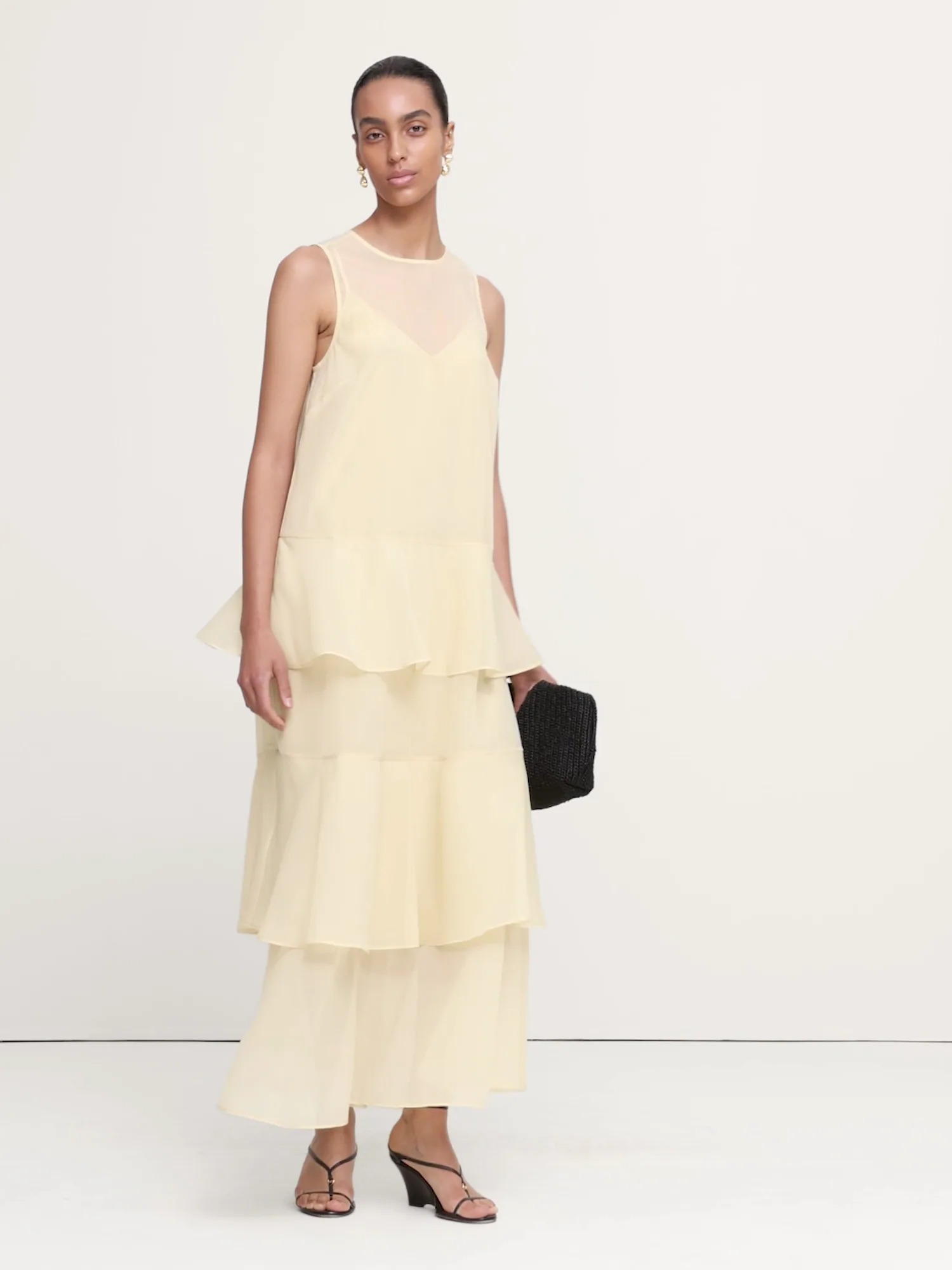 Banana Republic, Organza Tiered Maxi Dress