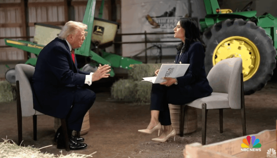 Trump Insults 'Meet The Press' Journalist Kristen Welker, Crashes Out