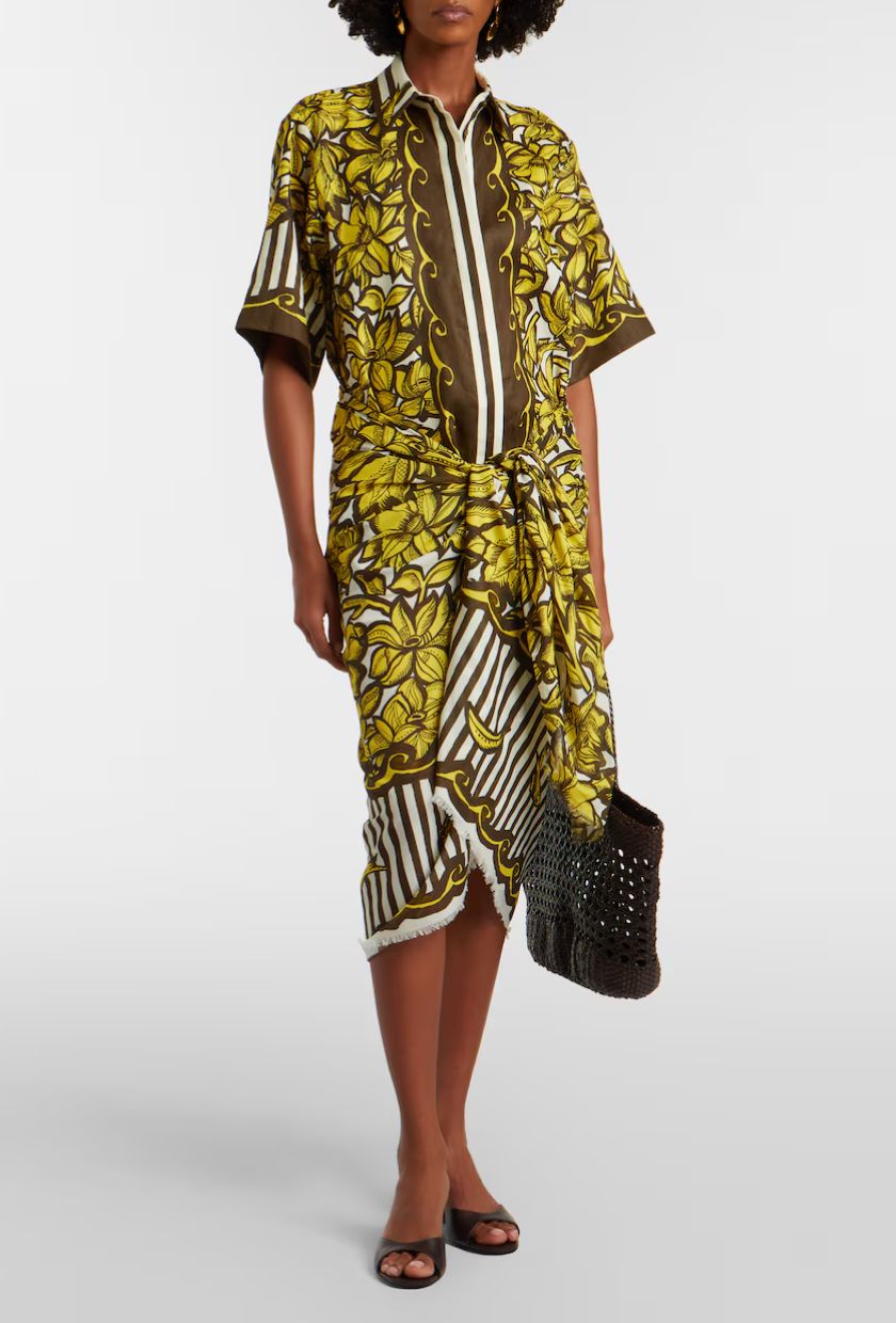 Al&amp;eacute;mais, Mona floral cotton beach cover-up