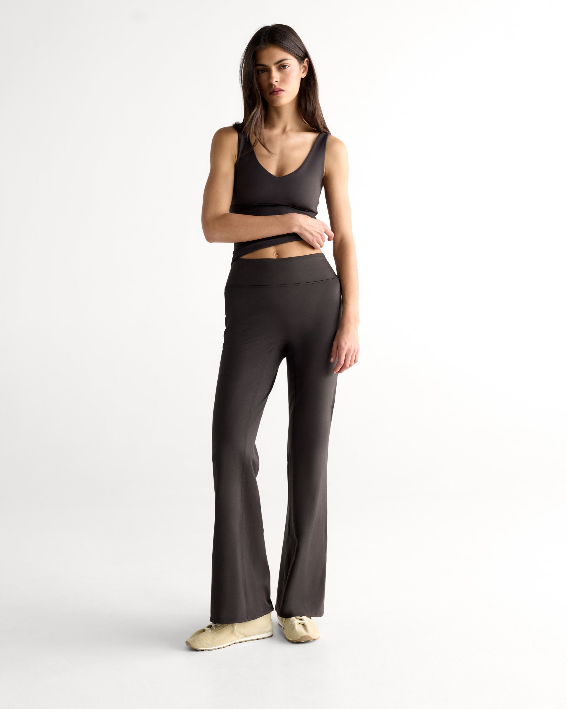Flared Yoga Pant - Coffee Bean - Xxs / Regular