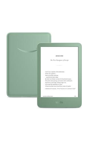 Amazon Kindle 16 Gb (newest Model) - Lightest and Most Compact Kindle, Now With Faster Page Turns, and Higher Contrast Ratio, for an Enhanced Reading Experience - Matcha