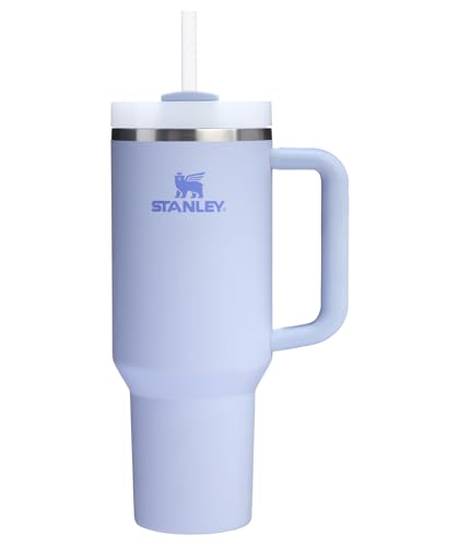 Stanley Quencher H2.0 Tumbler With Handle and Straw 40 Oz | Flowstate 3-Position Lid | Cup Holder Compatible for Travel | Insulated Stainless Steel Cup | Bpa-Free | Dew Drop