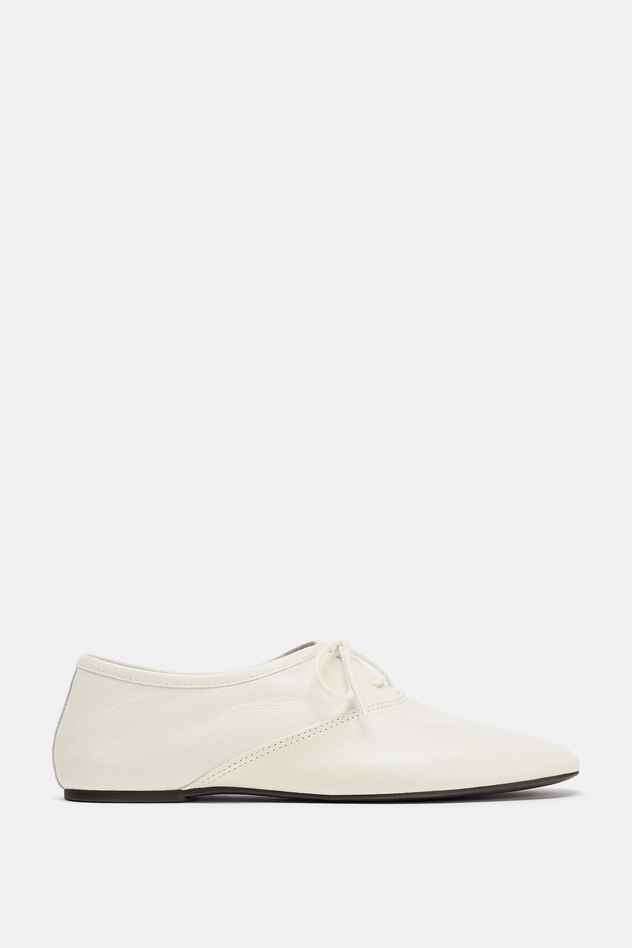 Leather Lace-Up Loafers