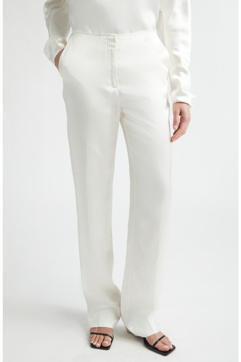 Easy Raw Edge Straight Leg Pants