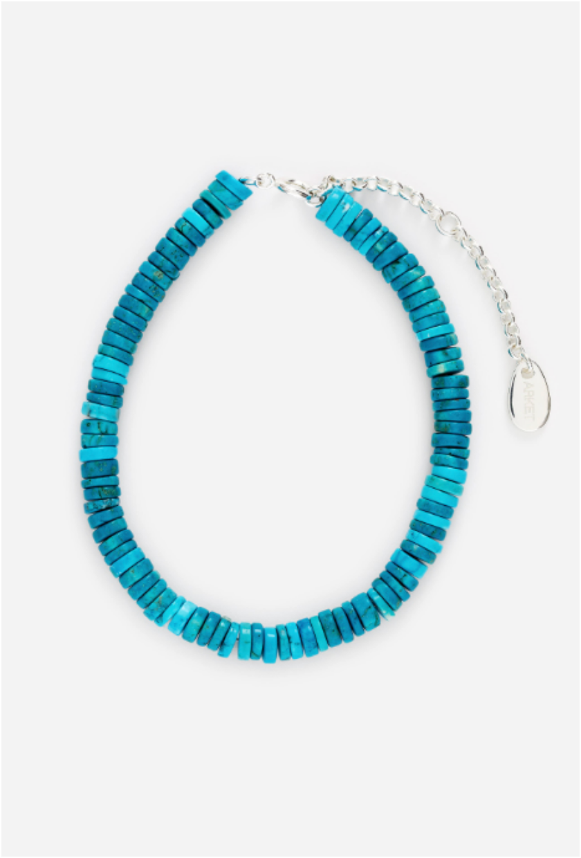 ARKET, Turquoise Stone Anklet &amp;ndash; Turquoise &amp;ndash; Women &amp;ndash; Arket Gb