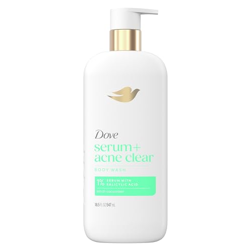 Dove Serum Body Wash Acne Clear With Salicylic Acid, 18.5 Oz