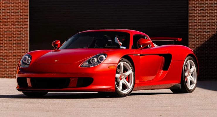 A Rare Porsche Carrera GT Finished in Ferrari’s 'Rosso Fuoco' Red Heads to Auction