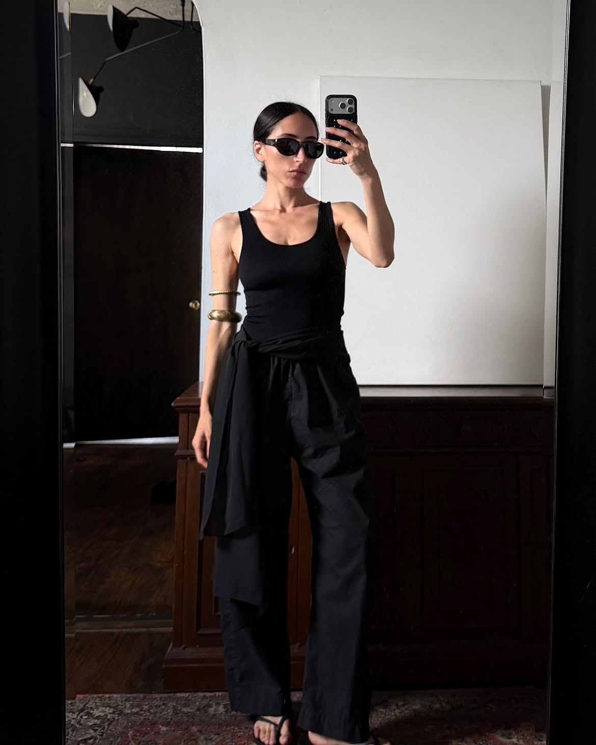 stylist Alexis Badiyi wearing an upper-arm bangle