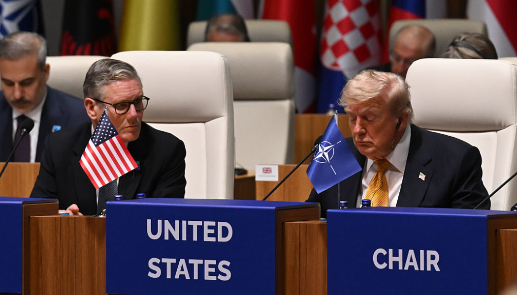 Commander in Sleep Donald Trump Caught Napping At NATO Summit