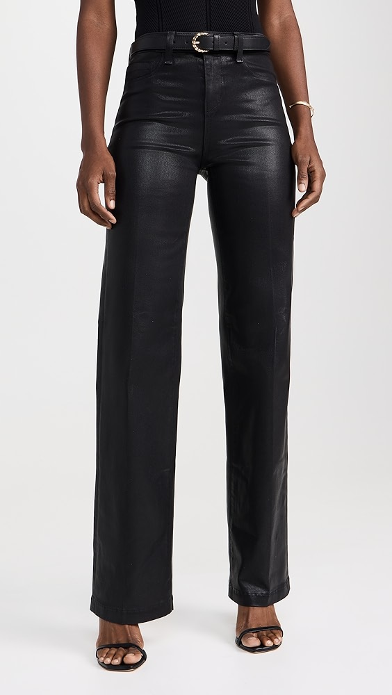 Clayton Wide Leg Jeans - Noir Coated