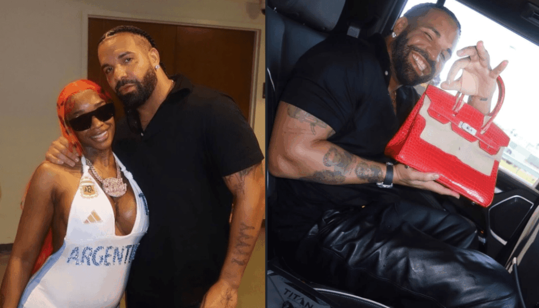 Drakes Spoils Sexyy Red With Red Birkin Bag After World Cup Final Link-Up