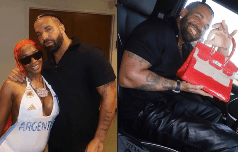 Drakes Spoils Sexyy Red With Red Birkin Bag After World Cup Final Link-Up