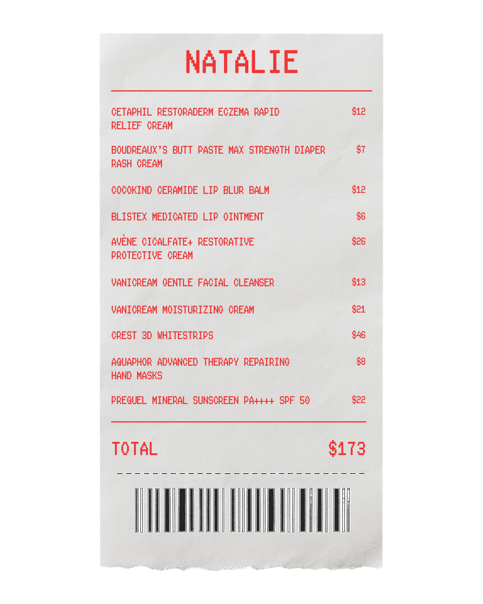Drugstore Heroes receipt