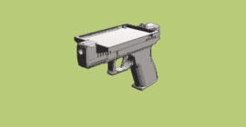 Is this e-reader case a gun?