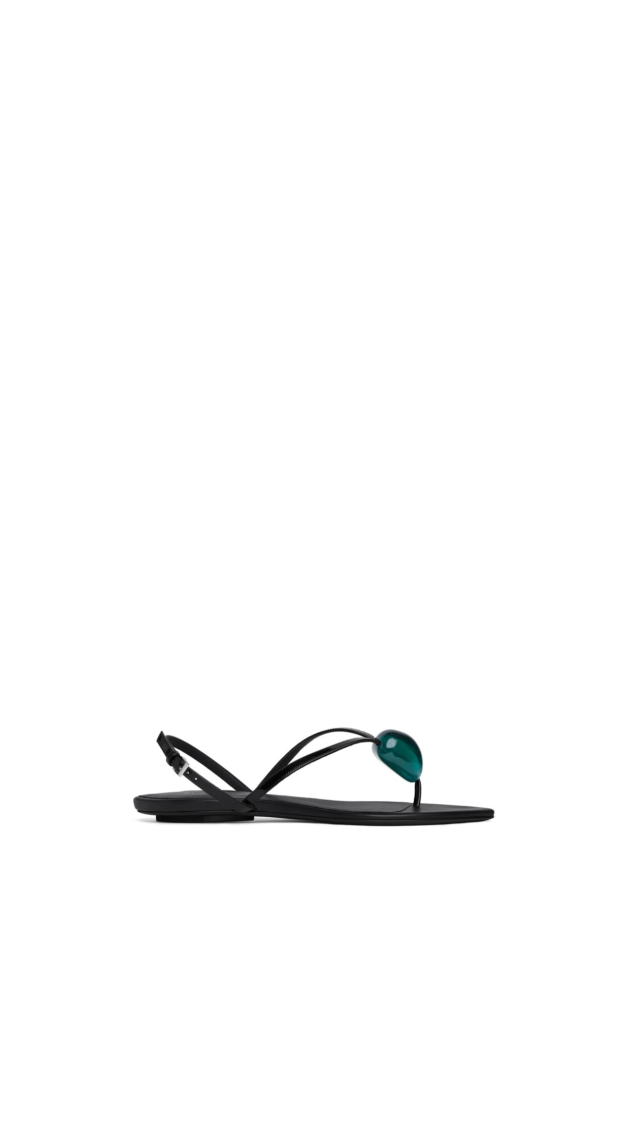 Ala&amp;Iuml;a Flat Jewel Sandals in Patent Leather - 12 (us)