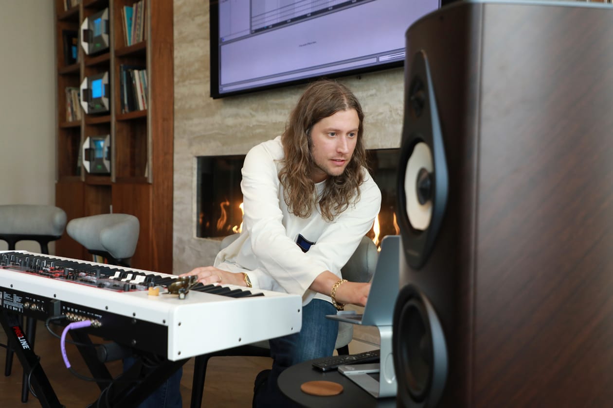 Ludwig Göransson Played 'The Odyssey' Soundtrack for Us on Sonus Faber's $30K USD Olympica G3 Speakers travis scott christopher nolan movie award tenet oppenheimer bronze era gong tickets 70mm imax zendaya tom holland siren song circe helen of troy trojan war spotify apple music bose 