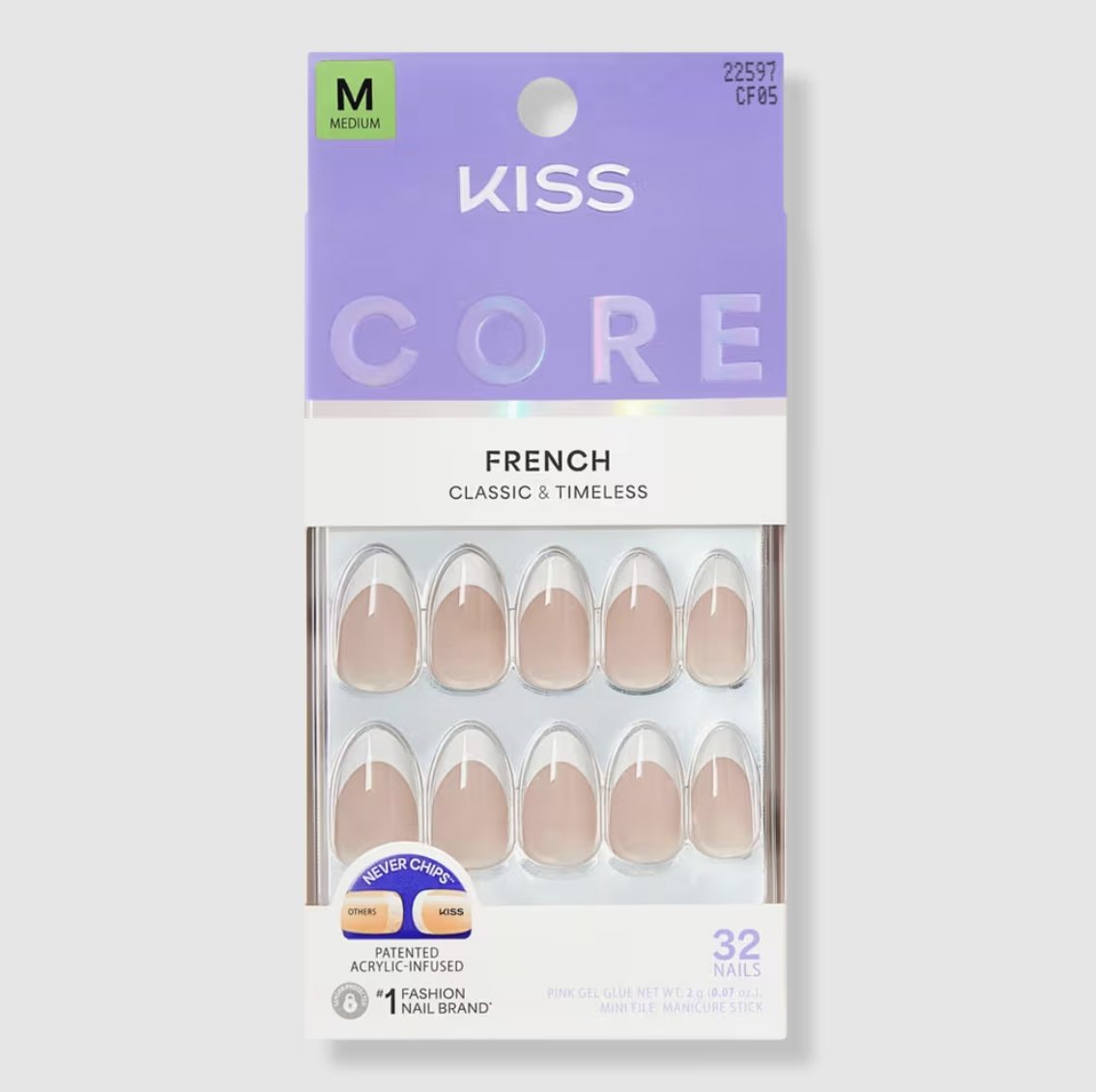 Kiss, Core French Press on Nails - Perfection