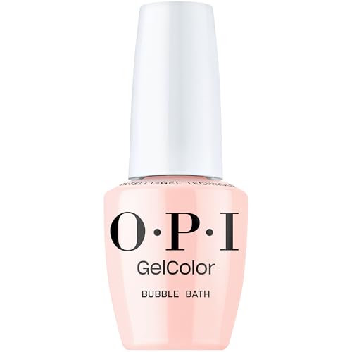 Opi Gelcolor Bubble Bath | Sheer Nude Pink Cr&amp;egrave;me Led Cure Gel Nail Polish | Salon-Quality Shine, Long-Lasting Wear | Vegan &amp;amp; Hema Free | 0.5 Fl Oz