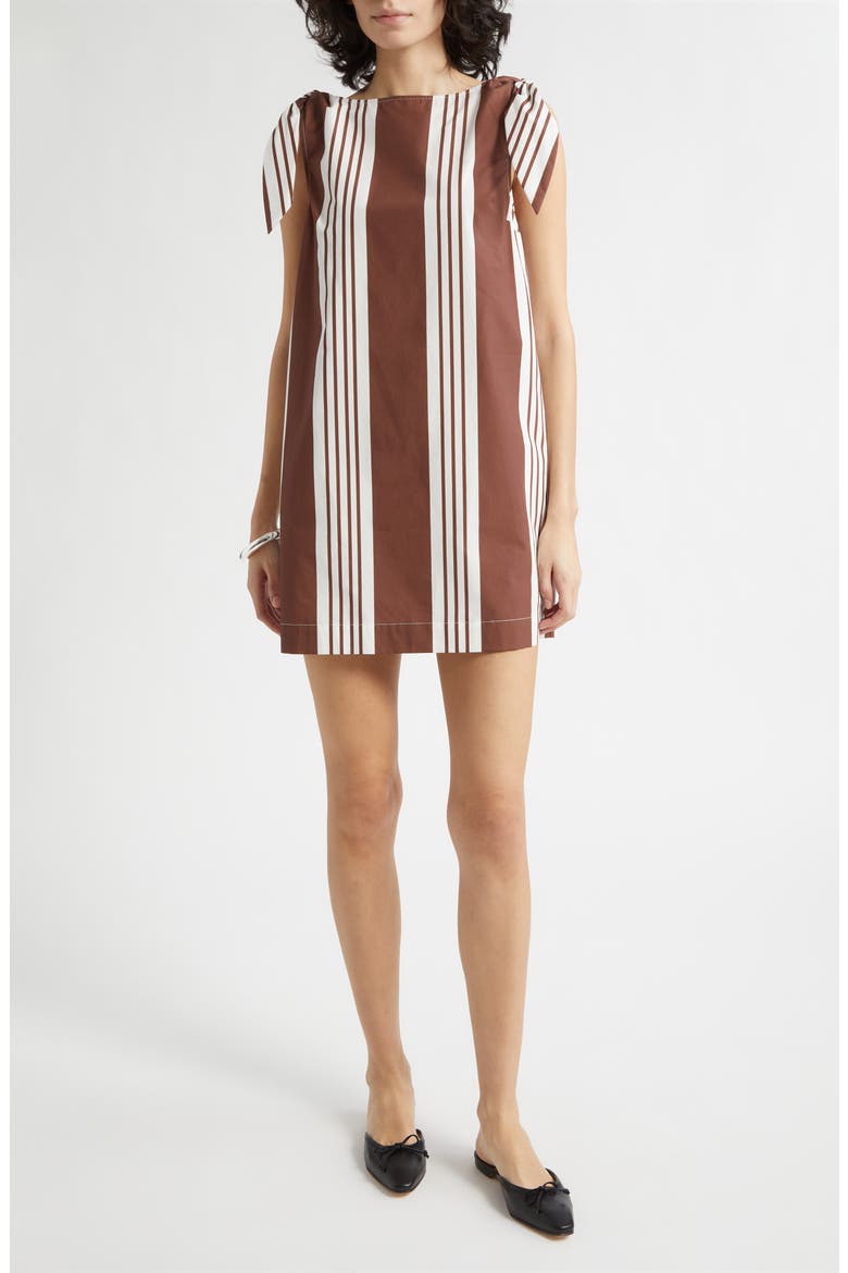 Rosie Variegated Stripe Cotton Minidress