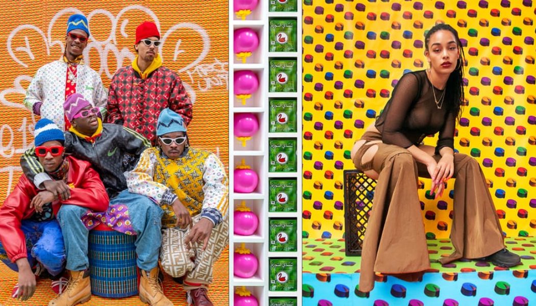 Slawn, Central Cee & Clint419 Front Hassan Hajjaj's New London Show