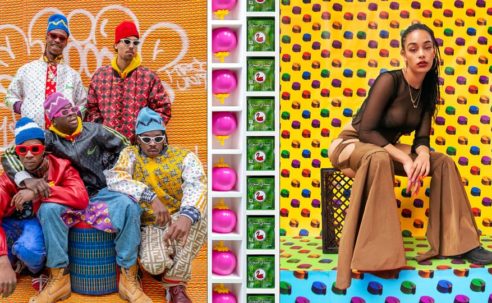 Slawn, Central Cee & Clint419 Front Hassan Hajjaj's New London Show