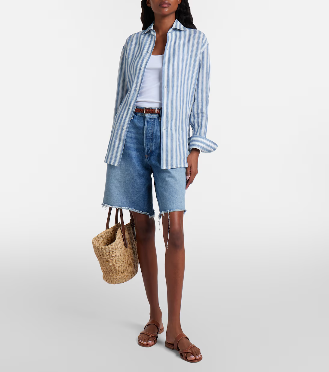 Agolde, Indra denim Bermuda shorts