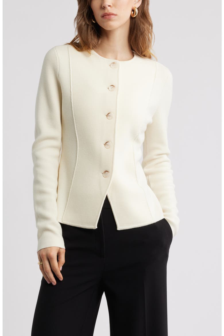 Merino Wool Sweater Jacket